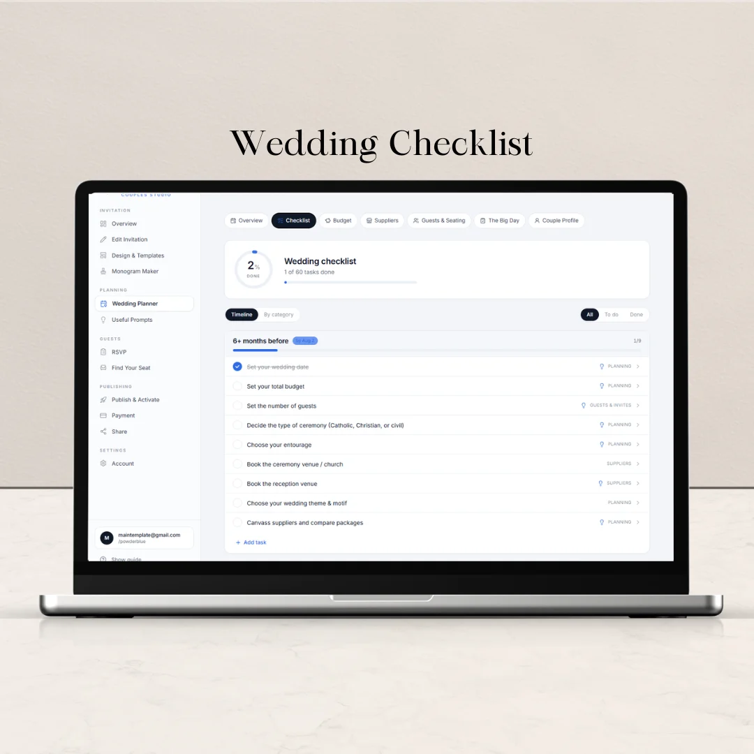 Built-in Wedding Planner — photo 3